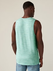 Blue/Pink/Mint Green 3 Pack Summer Front Print Graphic Vests - Image 6 of 9