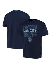 Fanatics Blue 100% Cotton Manchester City Graphic T-Shirt - Image 3 of 3