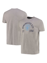 Fanatics Grey 100% Cotton Manchester City Graphic T-Shirt - Image 1 of 3
