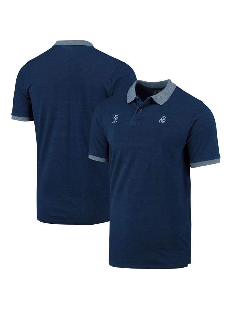 Fanatics Blue 100% Cotton Real Madrid Polo Shirt - Image 1 of 3