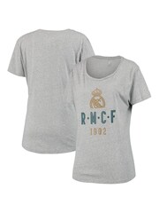 Fanatics Womens Grey 100% Cotton Real Madrid Graphic T-Shirt - Image 1 of 3