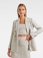 Forever New Cream Pearl Boucle Jacket - Image 1 of 5