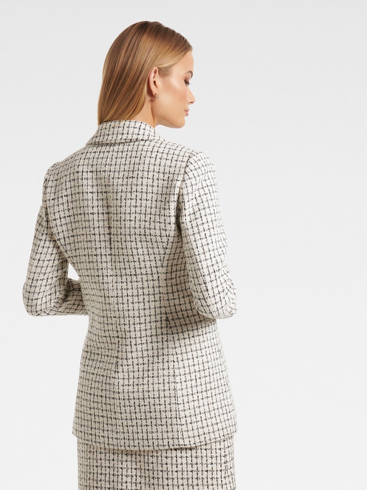 Forever New Cream Pearl Boucle Jacket - Image 2 of 5