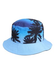 Fanatics Blue Manchester City Hawaiian Reversible Bucket Hat Adults - Image 4 of 4