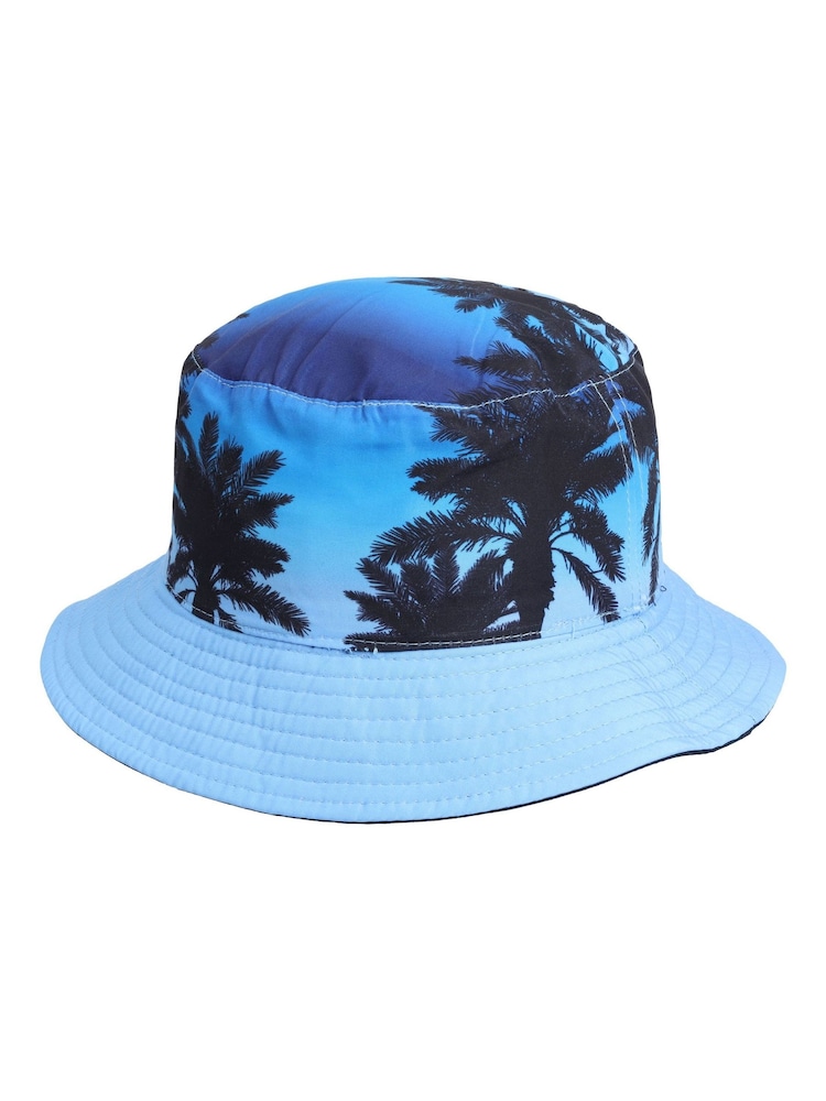 Fanatics Blue Manchester City Hawaiian Reversible Bucket Hat Adults - Image 4 of 4