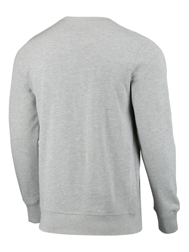 Fanatics Grey Real Madrid Graphic Crew Sweater - Image 3 of 3