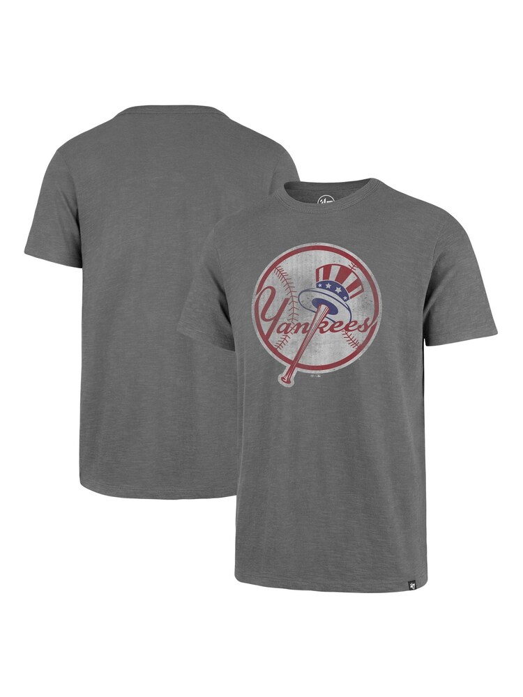 Fanatics Grey 100% Cotton MLB New York Yankees Scrum T-Shirt - Image 1 of 3