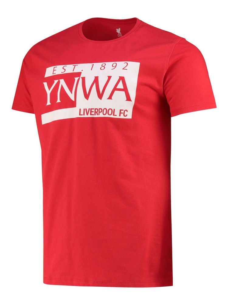 Fanatics Red 100% Cotton Liverpool YNWA T-Shirt - Image 2 of 3