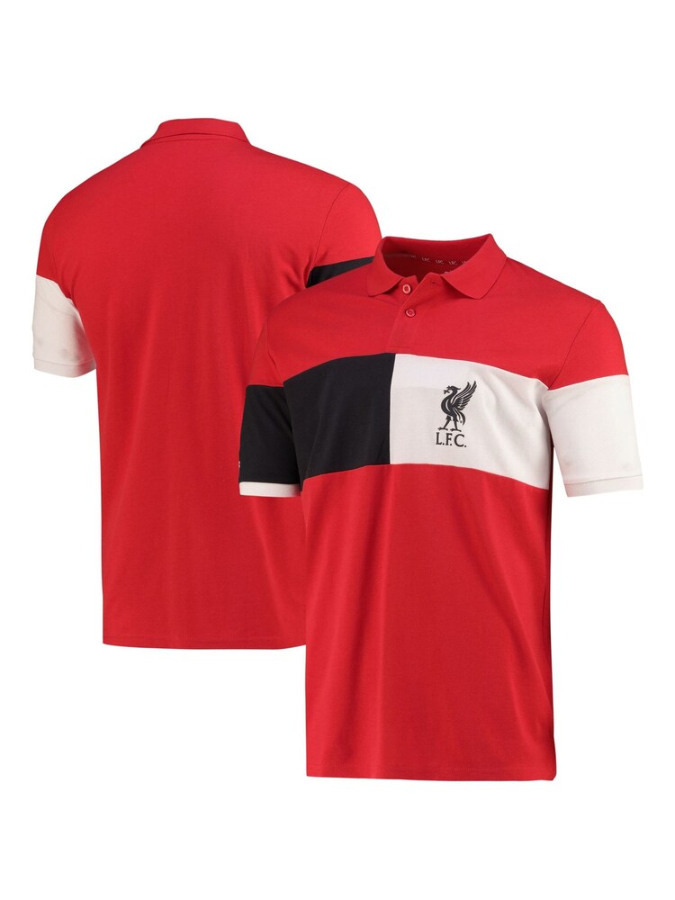 Fanatics Red Liverpool Colour Block 100% Cotton Polo Shirt - Image 3 of 3