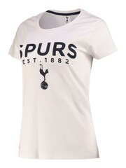 Fanatics Womens 100% Cotton Tottenham Hotspur Graphic White T-Shirt - Image 2 of 3