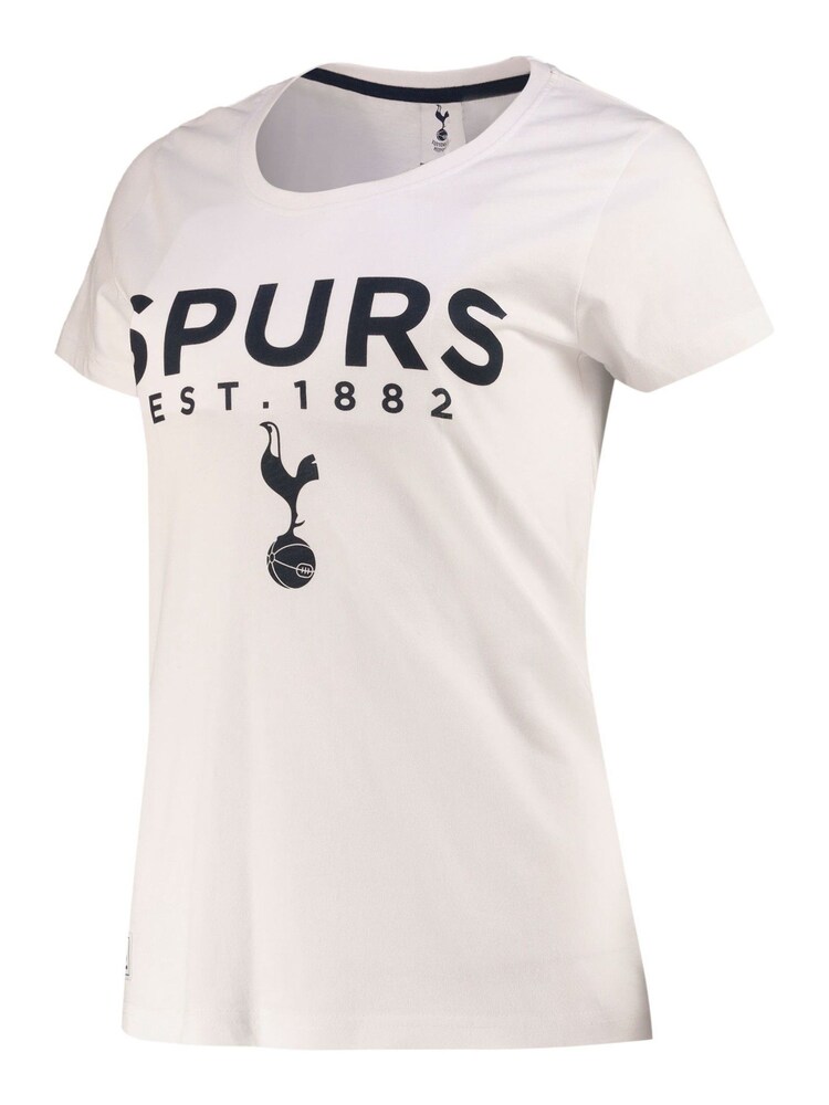 Fanatics Womens 100% Cotton Tottenham Hotspur Graphic White T-Shirt - Image 2 of 3