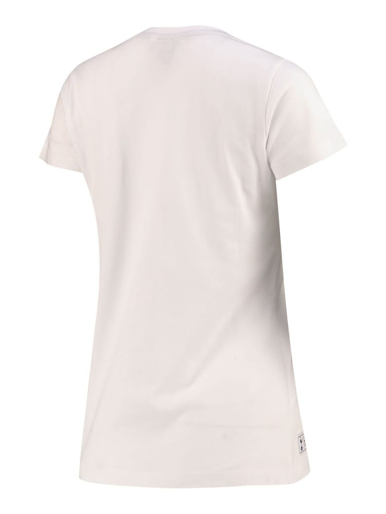 Fanatics Womens 100% Cotton Tottenham Hotspur Graphic White T-Shirt - Image 3 of 3