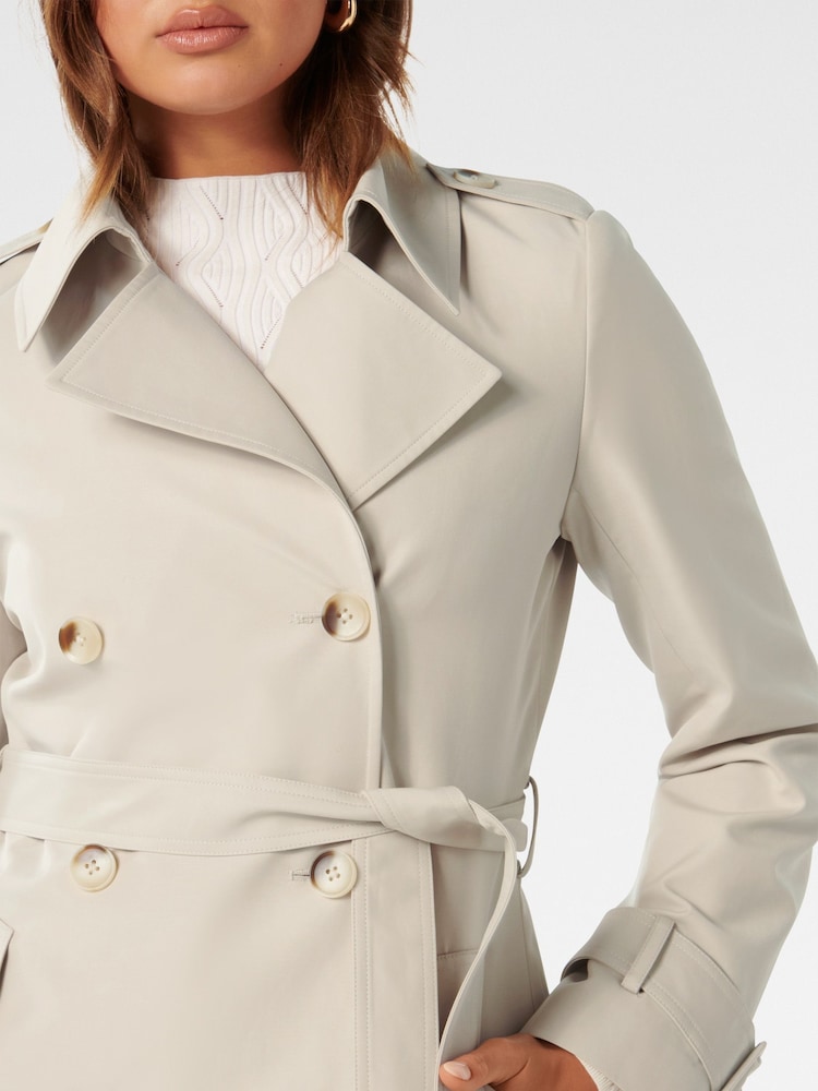 Forever New Cream Maggie Fashion Trench Coat - Image 5 of 5
