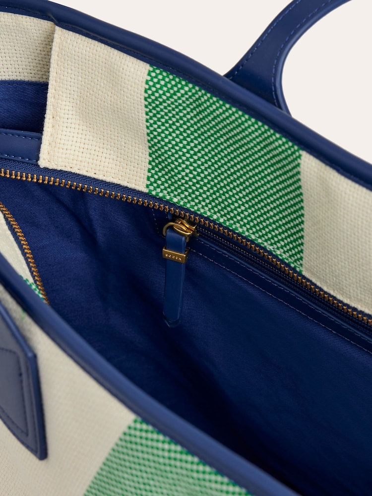 Boden Green Trapeze Tote Bag - Image 4 of 4 Boden Green Trapeze Tote Bag - Image 4 of 4