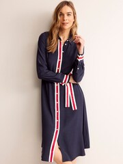 Boden Blue Kate Tipping Shirt Dress - Image 1 of 5