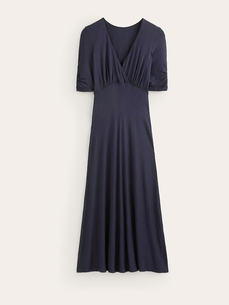 Boden Navy Rebecca Jersey Midi Tea Dress - Image 5 of 5
