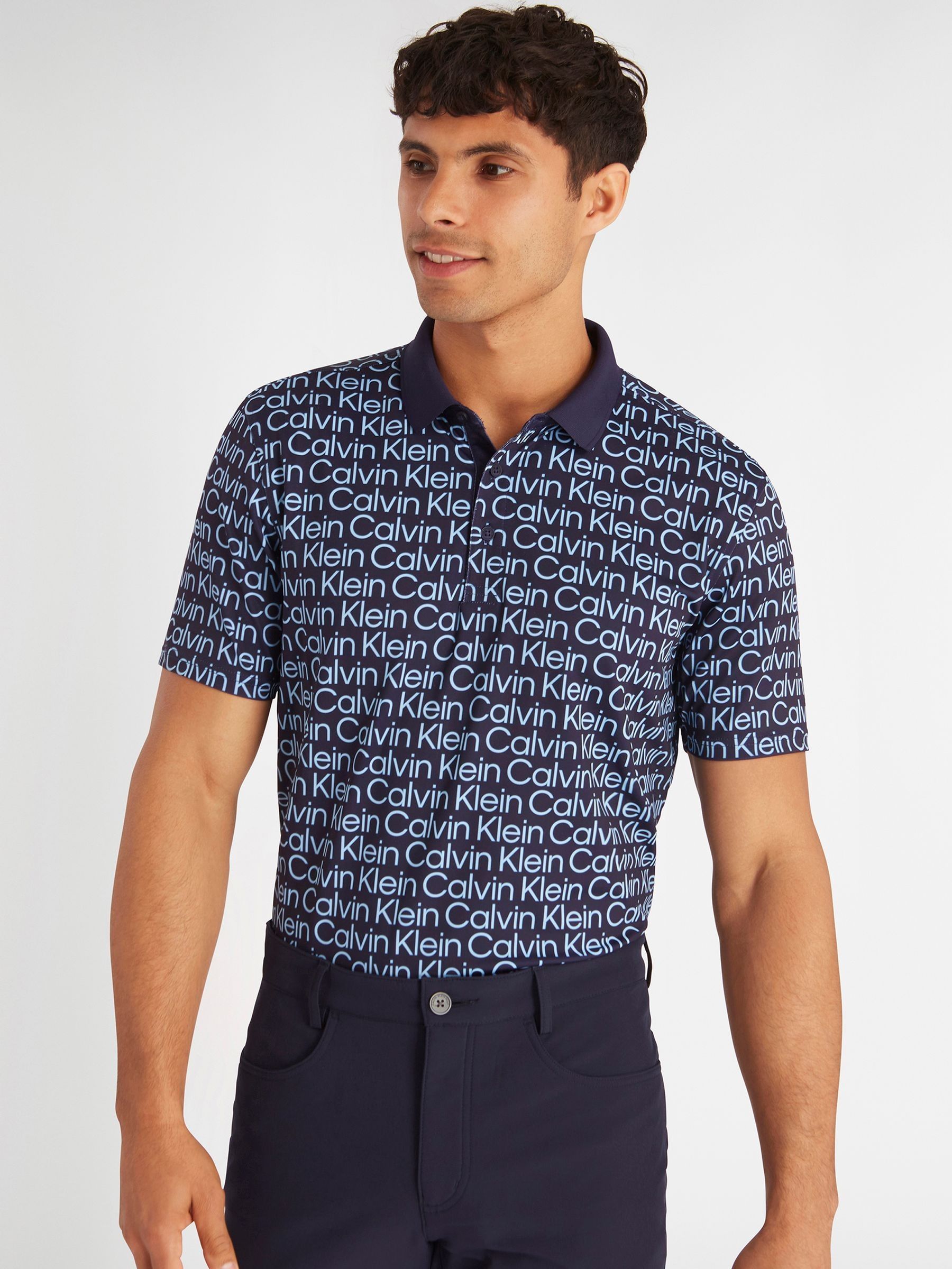 Buy Calvin Klein Golf Blue Print Polo Shirt from Next South Africa