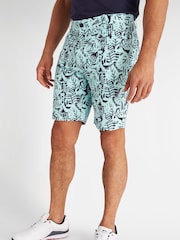 Calvin Klein Golf Blue Printed Genius Shorts - Image 1 of 10