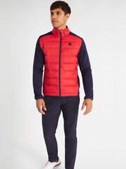 Calvin Klein Golf Red Rangewood Full Zip Hybrid Jacket - Image 3 of 9