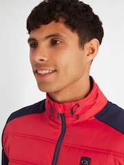Calvin Klein Golf Red Rangewood Full Zip Hybrid Jacket - Image 4 of 9