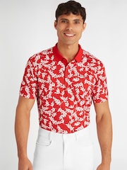 Calvin Klein Golf Abstract Print Polo Shirt - Image 1 of 9