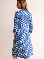 Boden Blue Julia Jersey Shirt Dress - Image 2 of 5