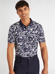 Calvin Klein Golf Abstract Print Polo Shirt - Image 1 of 9