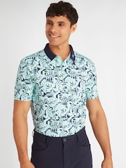 Calvin Klein Golf Abstract Print Polo Shirt - Image 1 of 9
