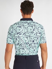 Calvin Klein Golf Abstract Print Polo Shirt - Image 2 of 9