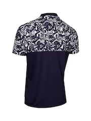 Calvin Klein Golf modra Brookhill Polo majica z ovratnikom Blade Collar - Slika 5 iz 8