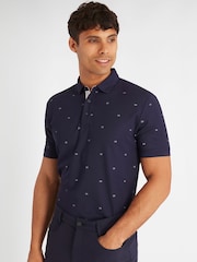 Calvin Klein Golf Monogram Polo Shirt - Image 1 of 8