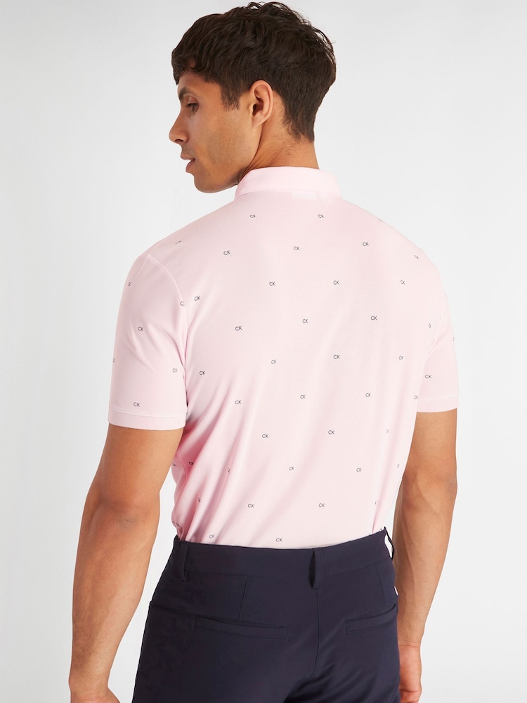 Calvin Klein Golf Monogram Polo Shirt - Image 2 of 8