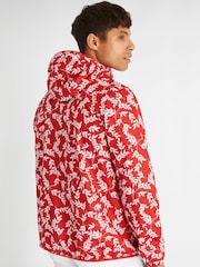 Calvin Klein Golf Red Printed Windbreaker Jacket - Image 2 of 9