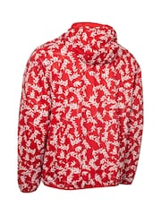 Calvin Klein Golf Red Printed Windbreaker Jacket - Image 6 of 9