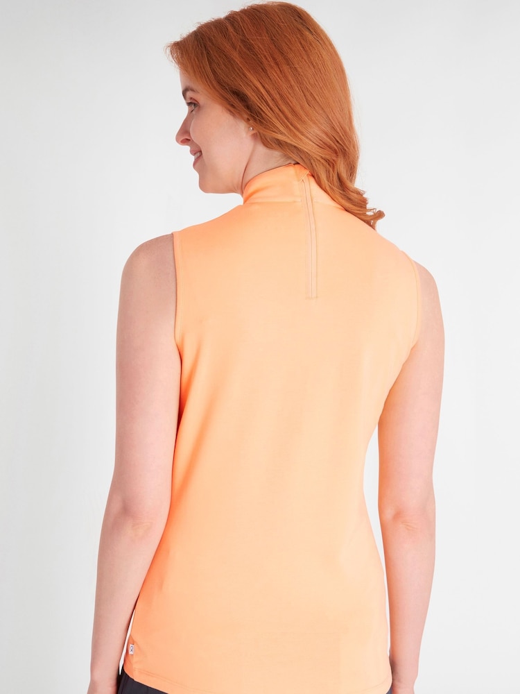 Calvin Klein Golf Orange Skyway Polo Shirt - Image 2 of 8