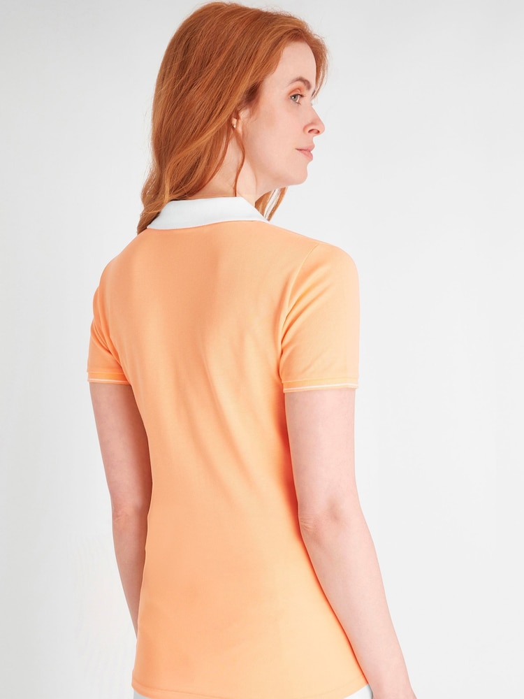 Calvin Klein Golf Orange Delaware Polo Shirt - Image 2 of 8