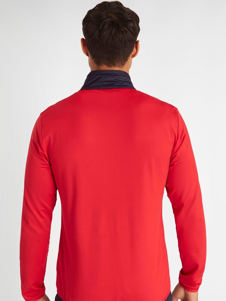 Calvin Klein Golf Red Rangewood Quarter Zip Hybrid Base Layer - Image 2 of 8