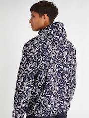 Calvin Klein Golf Printed Windbreaker Blue Jacket - Image 2 of 9