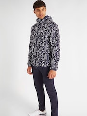 Calvin Klein Golf Printed Windbreaker Blue Jacket - Image 3 of 9