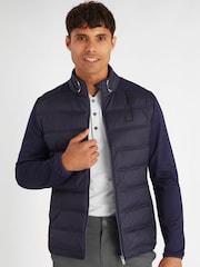 Calvin Klein Golf Blue Rangewood Full Zip Hybrid Jacket - Image 1 of 9