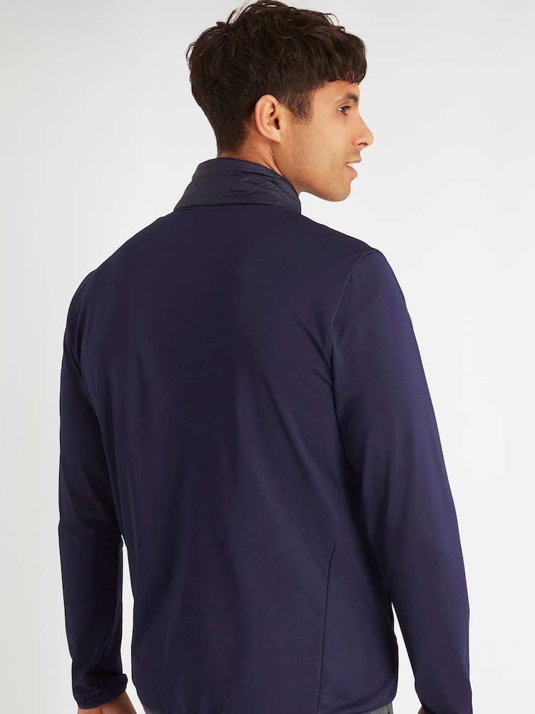 Calvin Klein Golf Blue Rangewood Full Zip Hybrid Jacket - Image 2 of 9