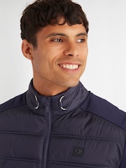 Calvin Klein Golf Blue Rangewood Full Zip Hybrid Jacket - Image 4 of 9