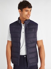 Calvin Klein Golf Blue Rangewood Full Zip Hybrid Gilet - Image 1 of 9