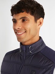 Calvin Klein Golf Blue Rangewood Full Zip Hybrid Gilet - Image 4 of 9