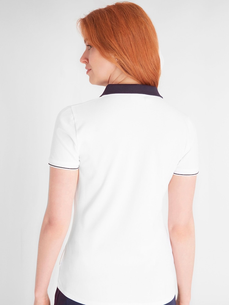 Calvin Klein Golf Delaware White Polo Shirt - Image 2 of 8