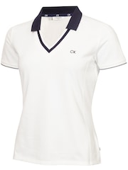 Calvin Klein Golf Delaware White Polo Shirt - Image 5 of 8