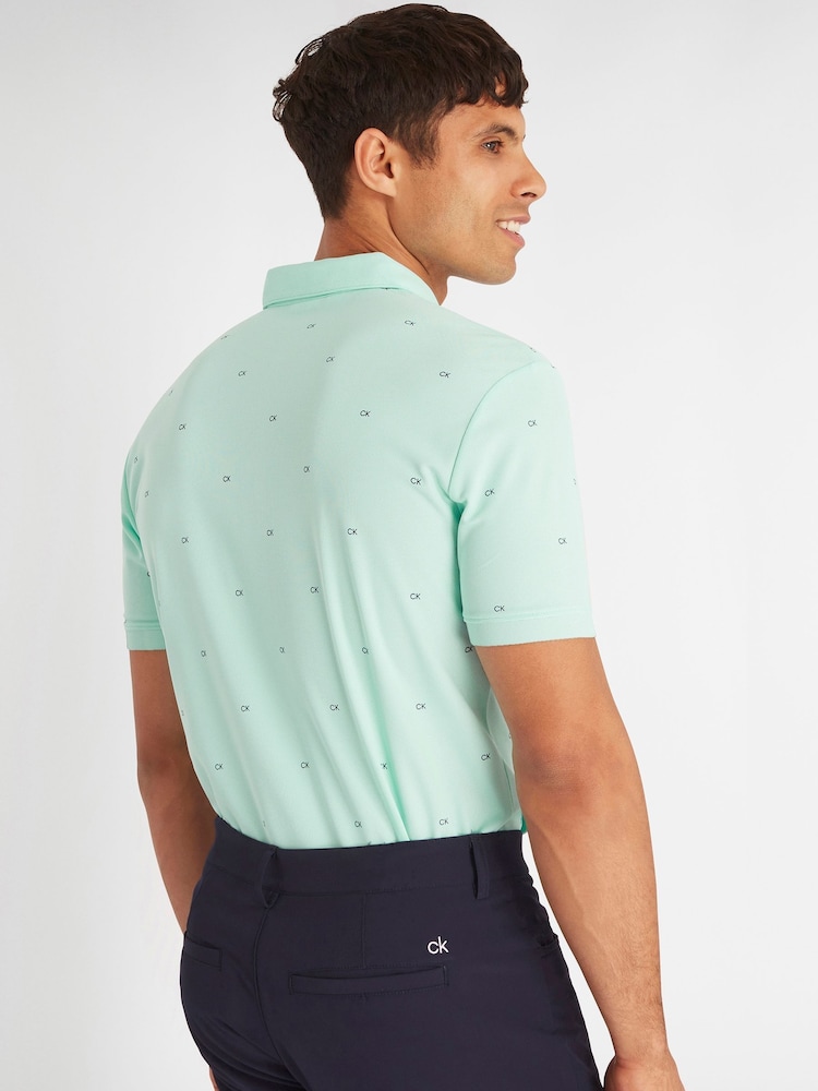 Calvin Klein Golf Monogram Polo Shirt - Image 4 of 8