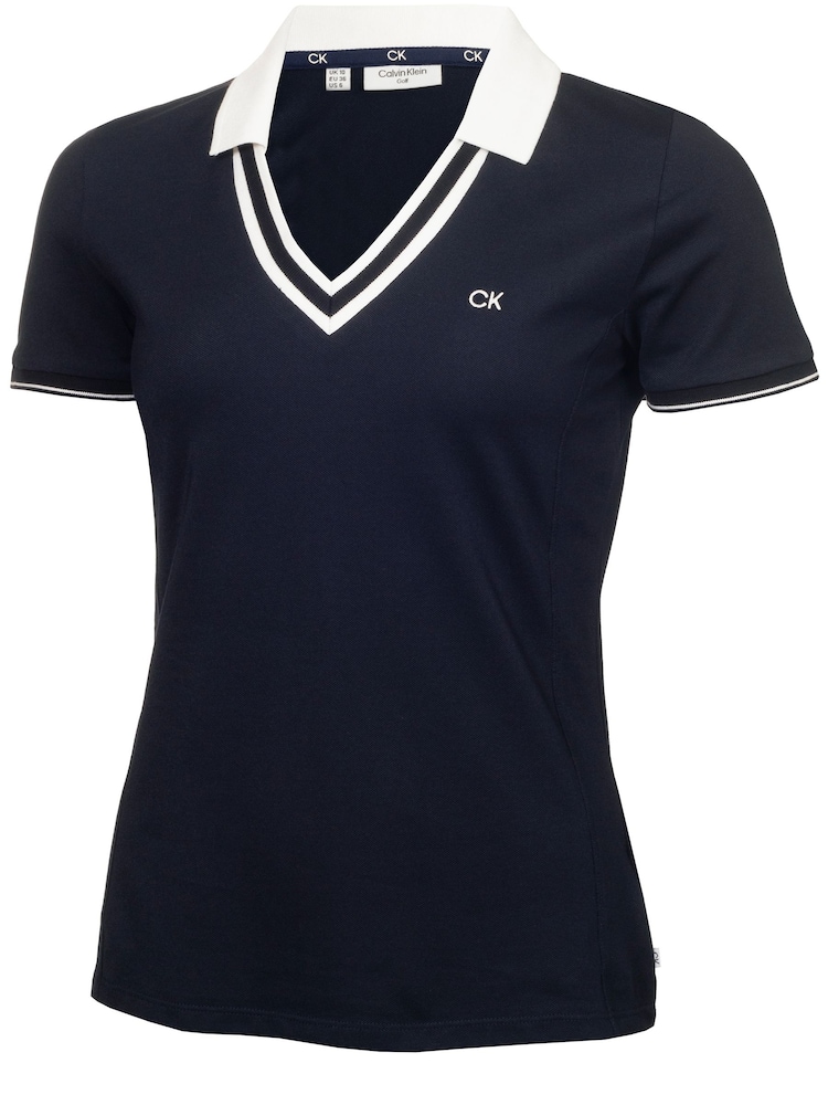 Calvin Klein Golf Delaware Polo-Shirt, Blau - Bild 1 von 1 Calvin Klein Golf Delaware Polo-Shirt, Blau - Bild 1 von 1