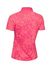 Calvin Klein Golf Pink Canvas Print Polo Shirt - Image 9 of 12