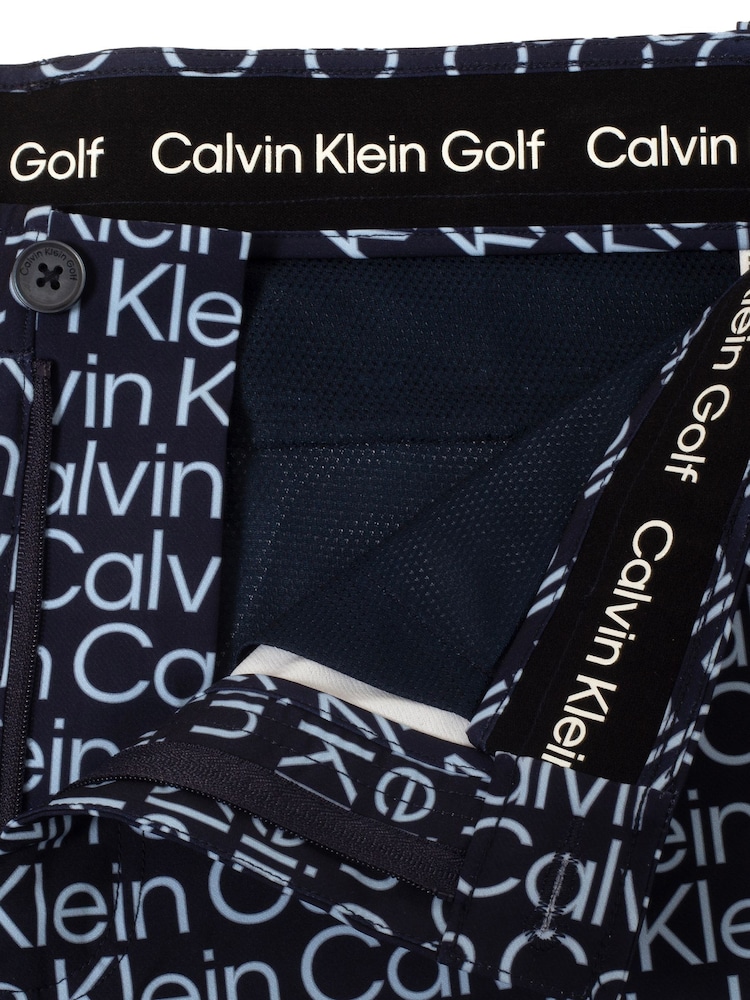 Calvin Klein Golf Blue Printed Genius Shorts - Image 10 of 10
